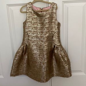 Gold party dress